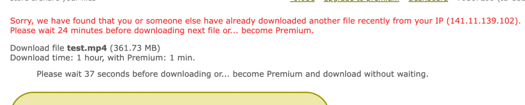 20-minute wait between files