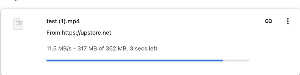 upstore.net premium speed test